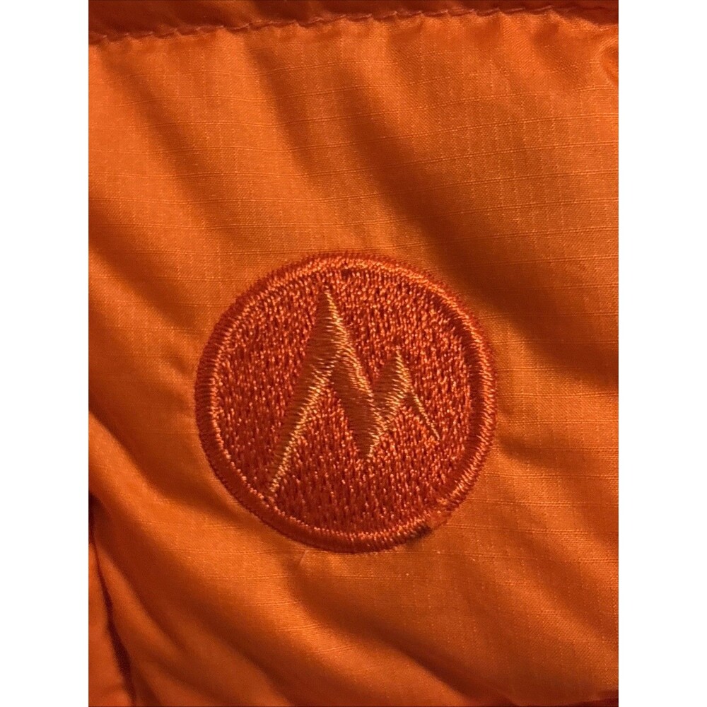 marmot 600 fill jacket Orange Sz L Quilted Coat - Picture 4 of 5